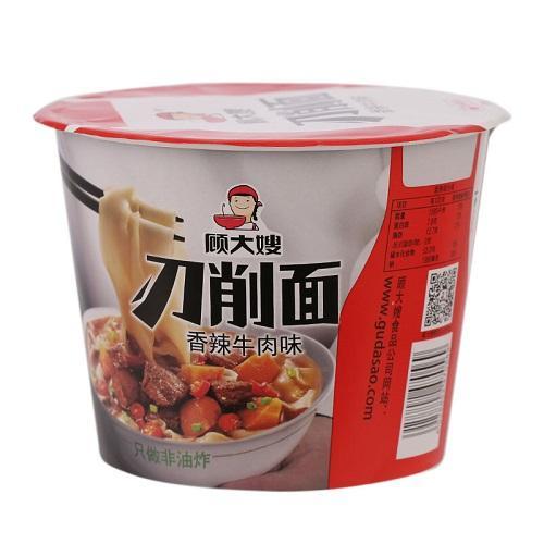 顾大嫂刀削面香辣牛肉味 （桶装）	108g