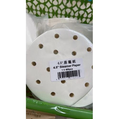 4.5 ＂蒸笼紙1 x400pcs